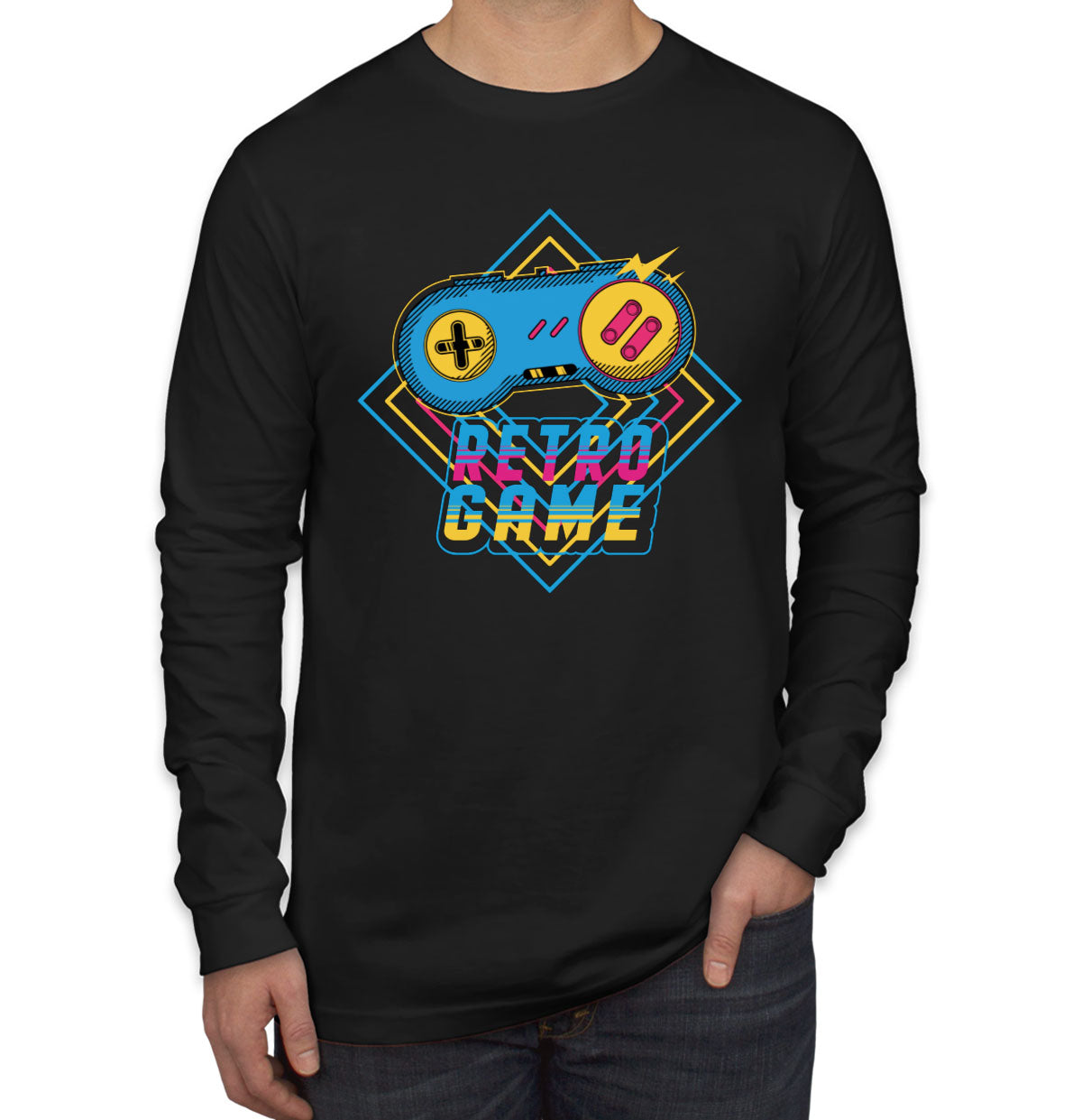 Retro Game Controller Long Sleeve Shirt