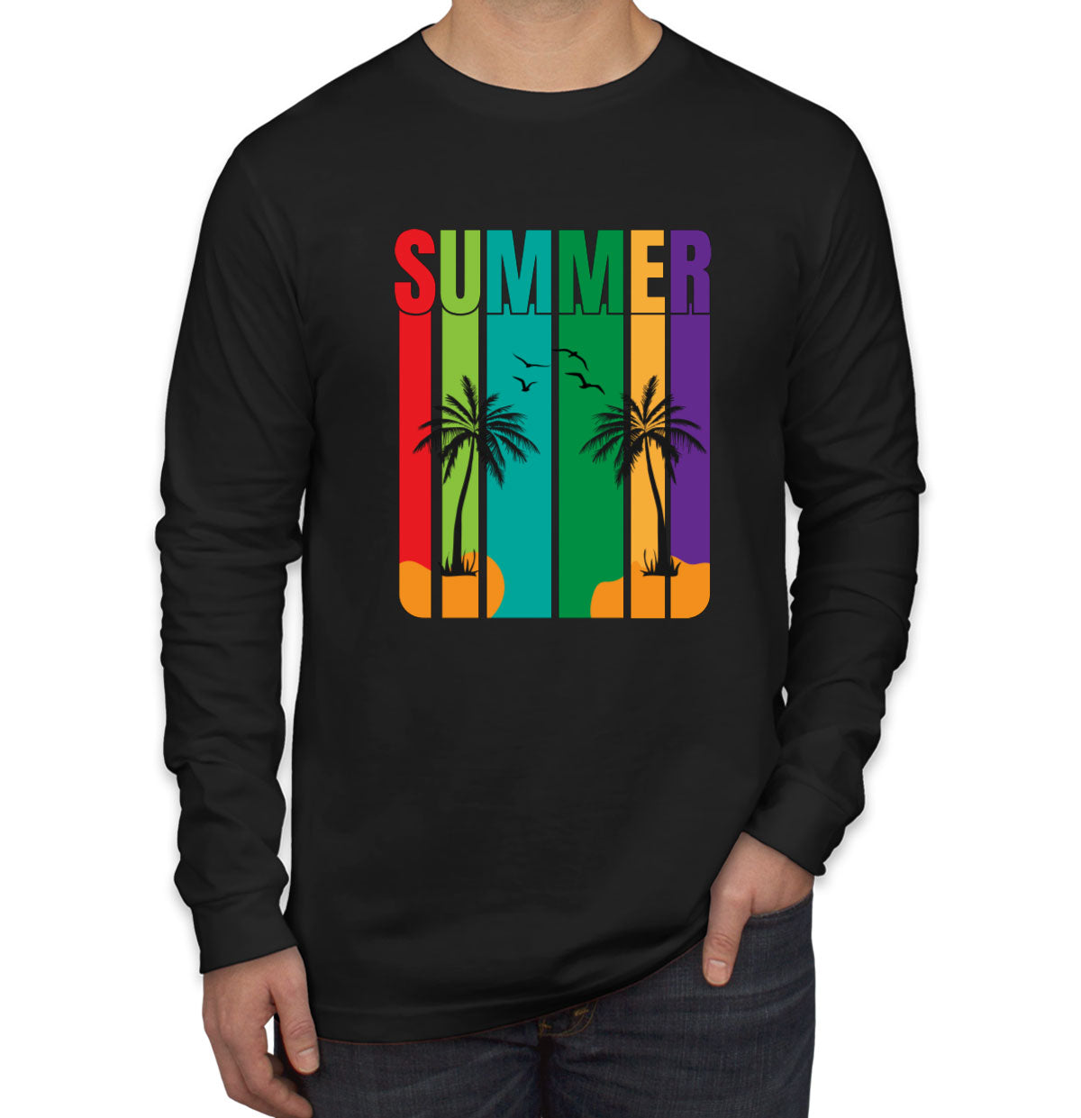 Retro Summer Long Sleeve Shirt