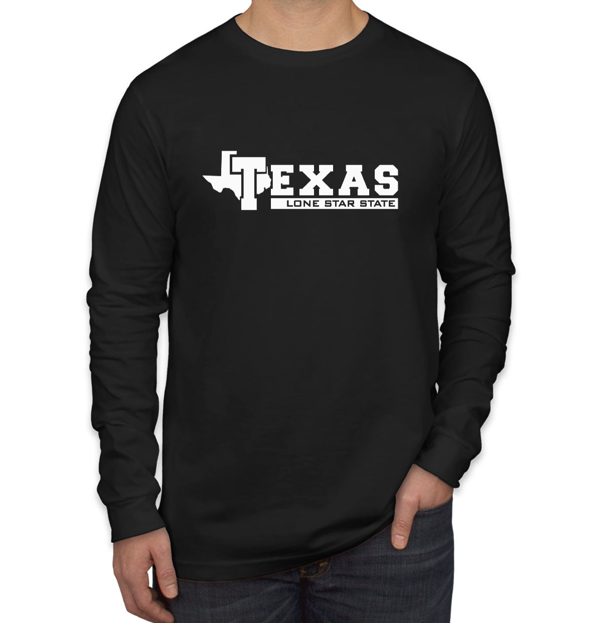 Texas Lone Star State Men's Long Sleeve Shirt