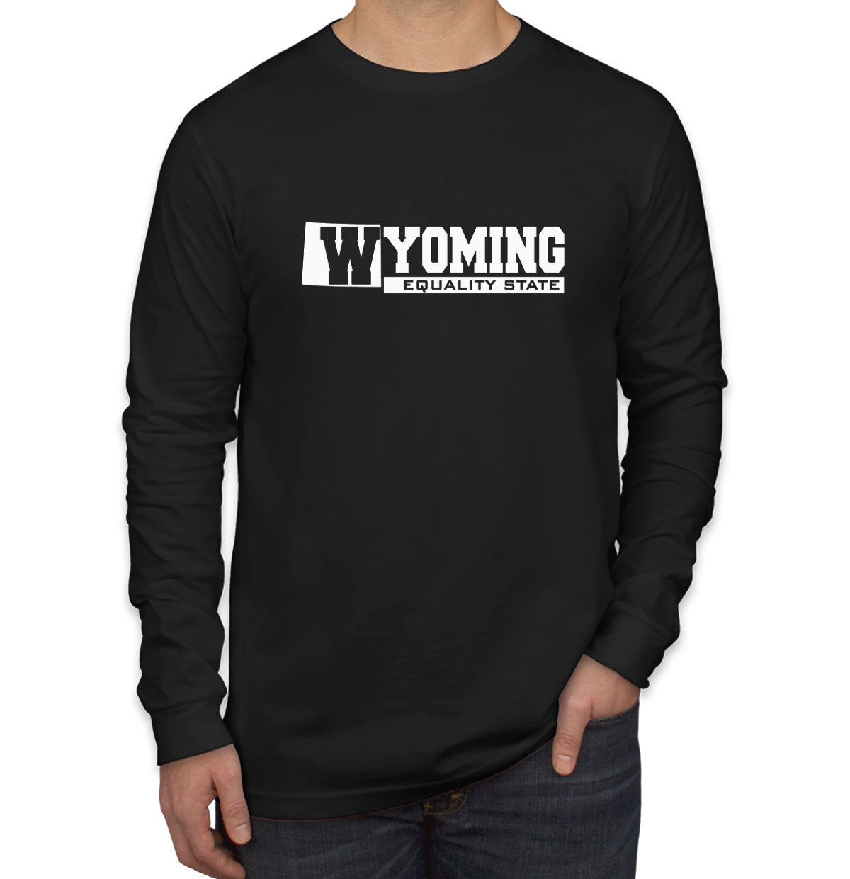 Wyoming Equality State Men's Long Sleeve Shirt