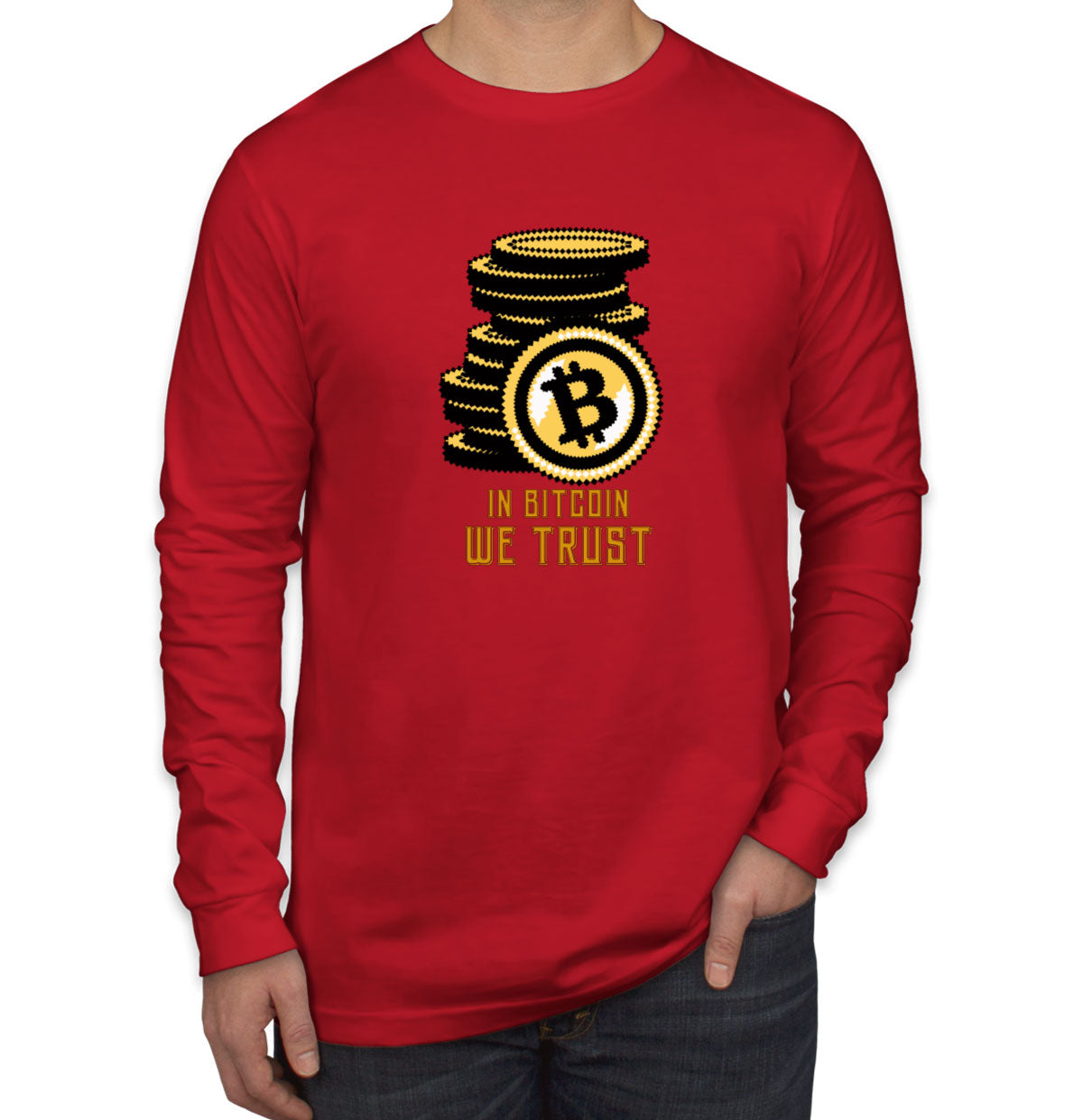 In Bitcoin We Trust Men's Long Sleeve Shirt