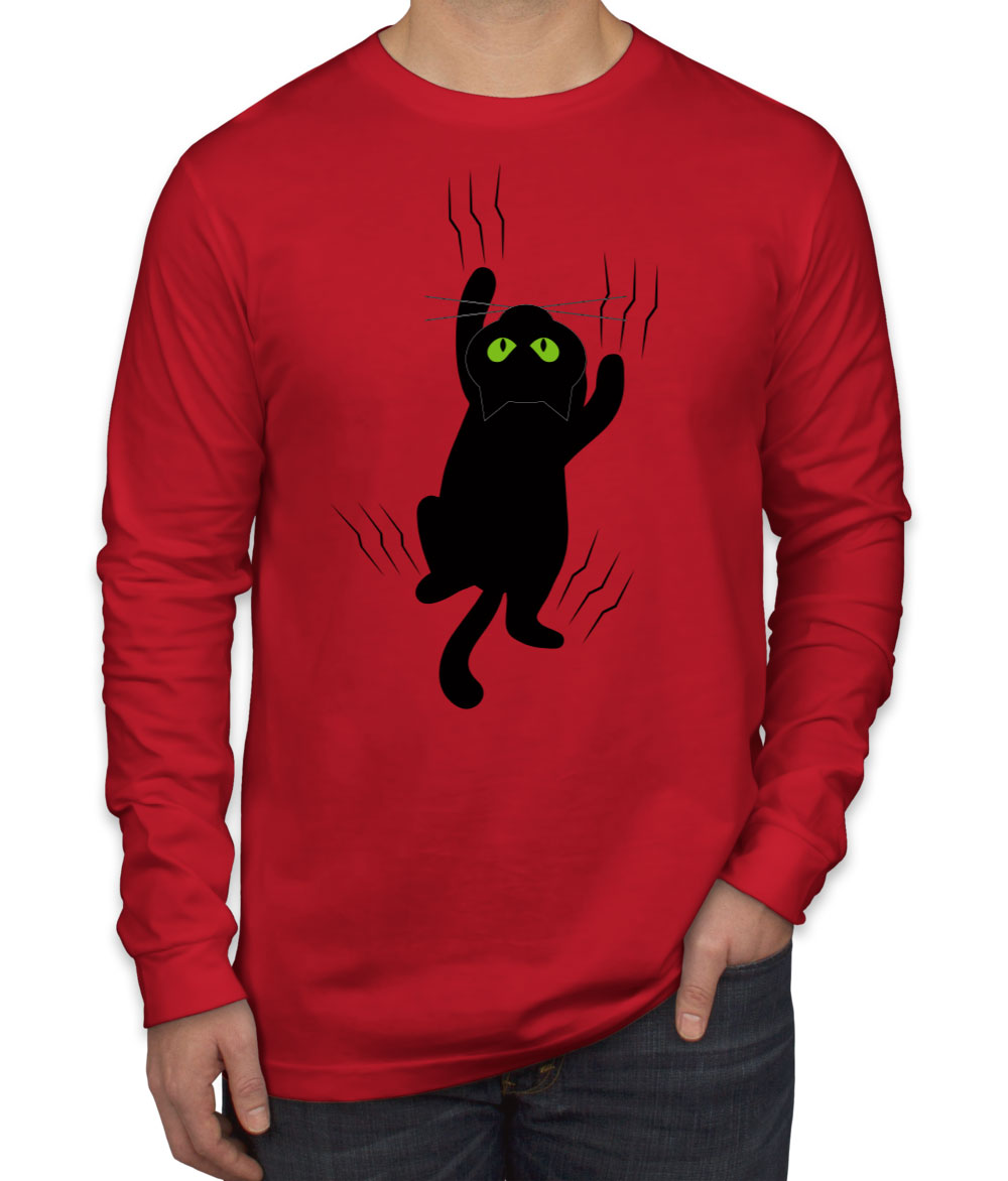 Black Cat Men's Long Sleeve Shirt