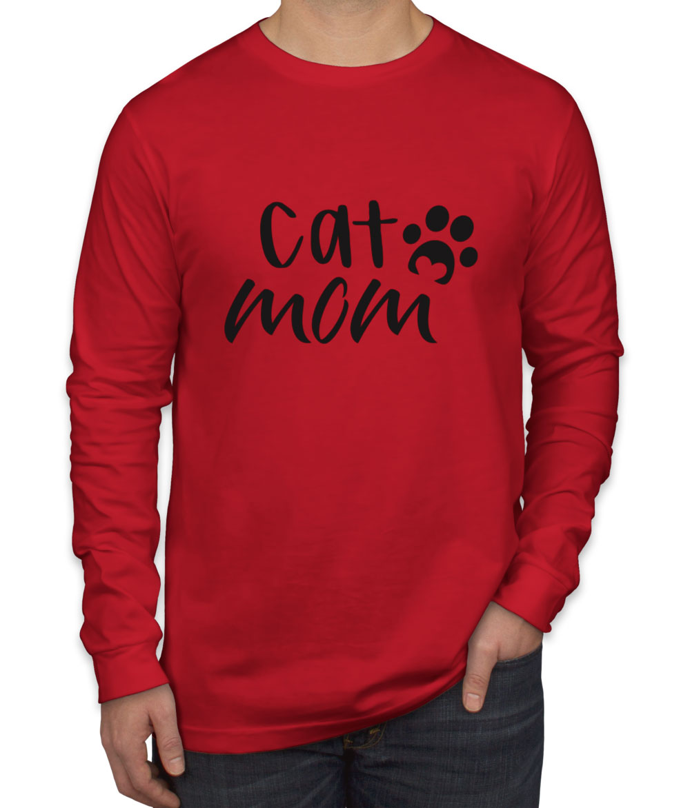 Cat Mom Men's Long Sleeve Shirt