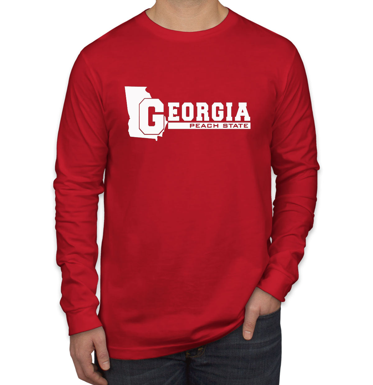 Georgia Peach State Men's Long Sleeve Shirt