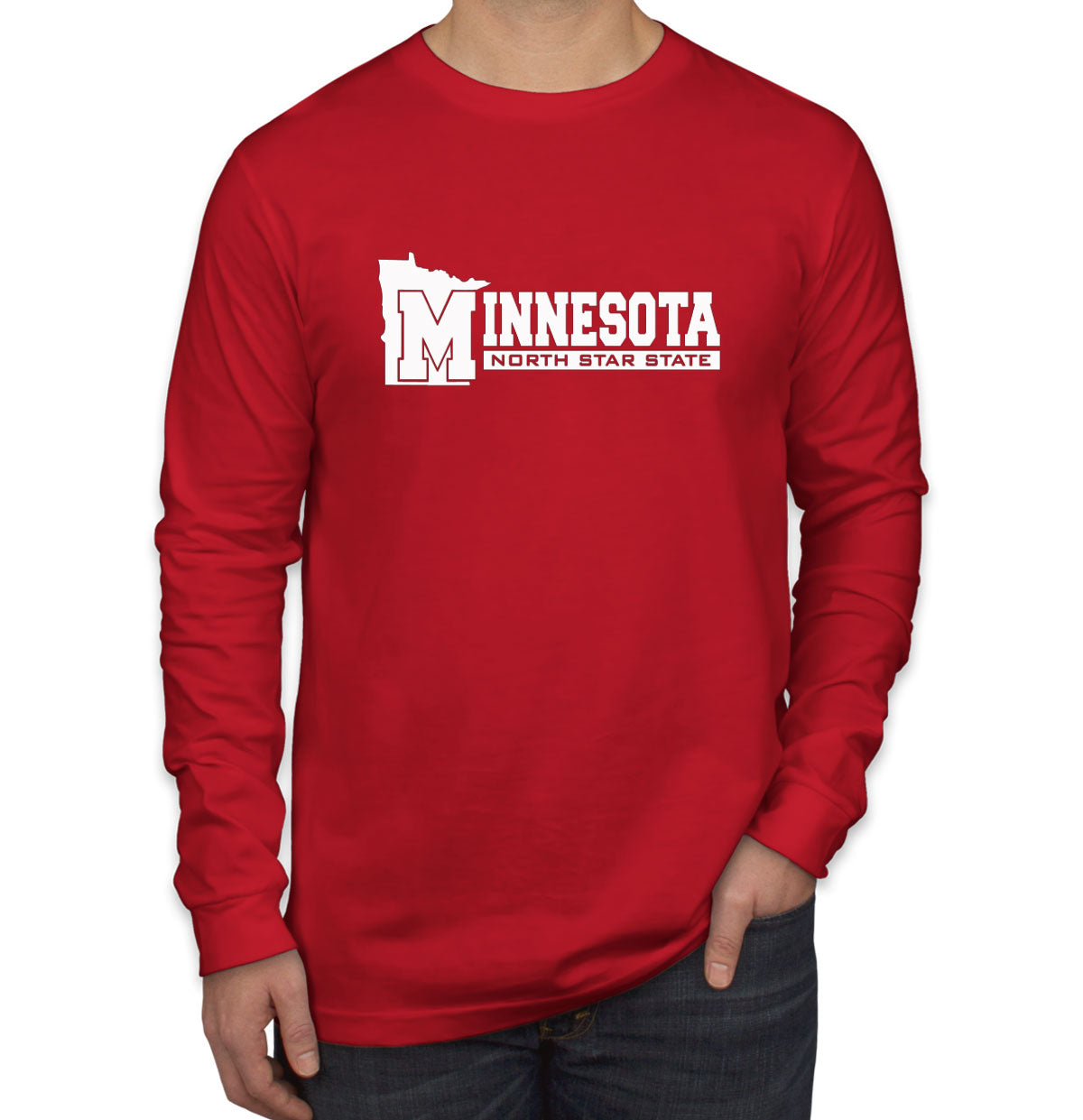 Minnesota North Star State Men's Long Sleeve Shirt