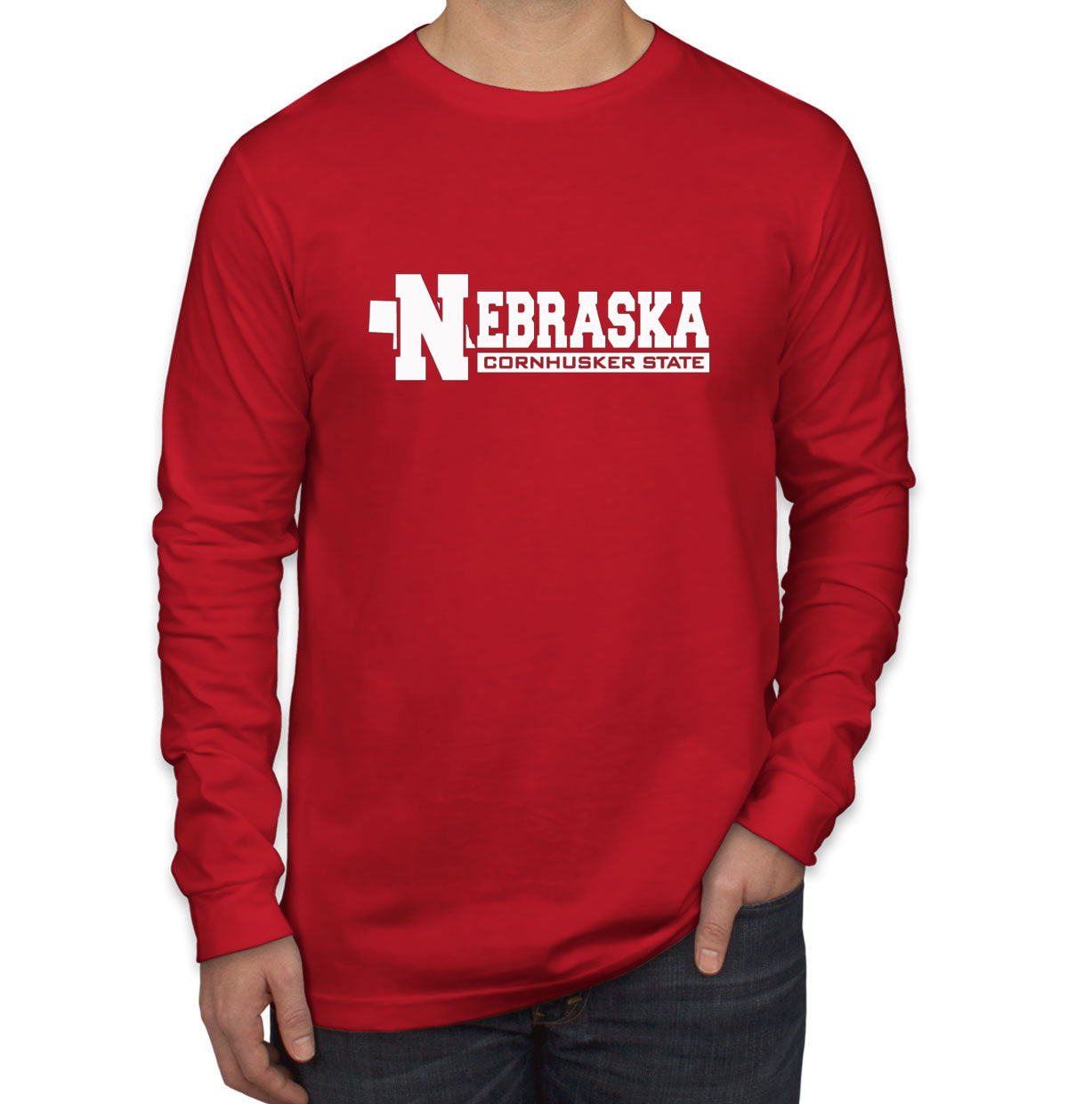 Nebraska Cornhusker State Men's Long Sleeve Shirt