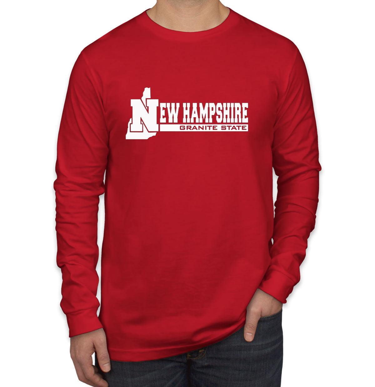 New Hampshire Granite State Men's Long Sleeve Shirt