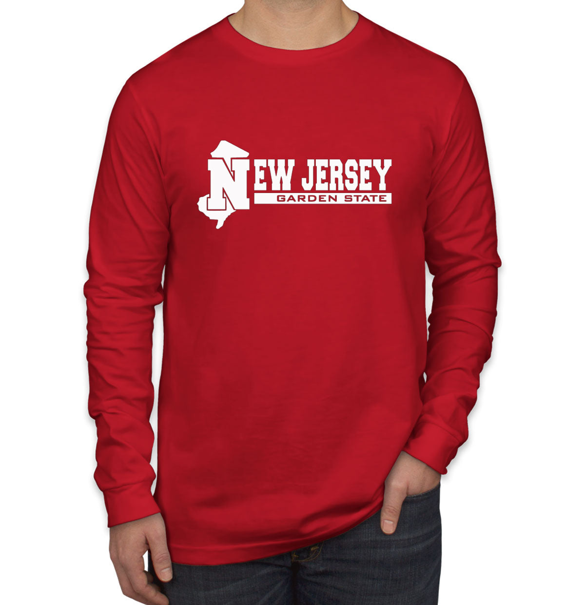 New Jersey Garden State Men's Long Sleeve Shirt