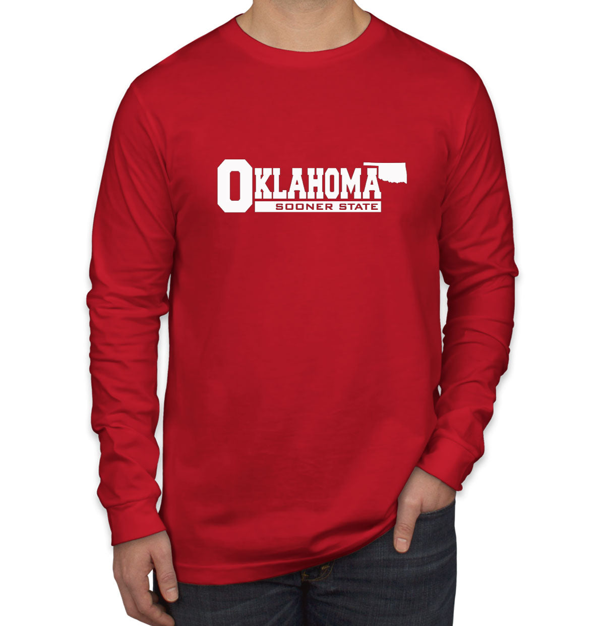 Oklahoma Sooner State Men's Long Sleeve Shirt