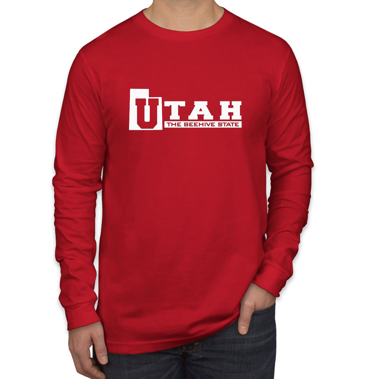 Utah The Beehive State Men's Long Sleeve Shirt