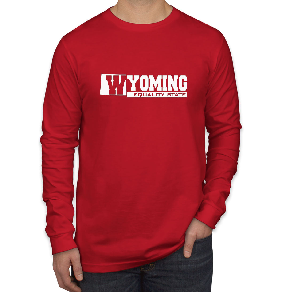 Wyoming Equality State Men's Long Sleeve Shirt