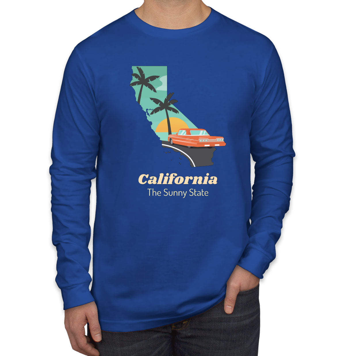 California The Sunny State Men's Long Sleeve Shirt