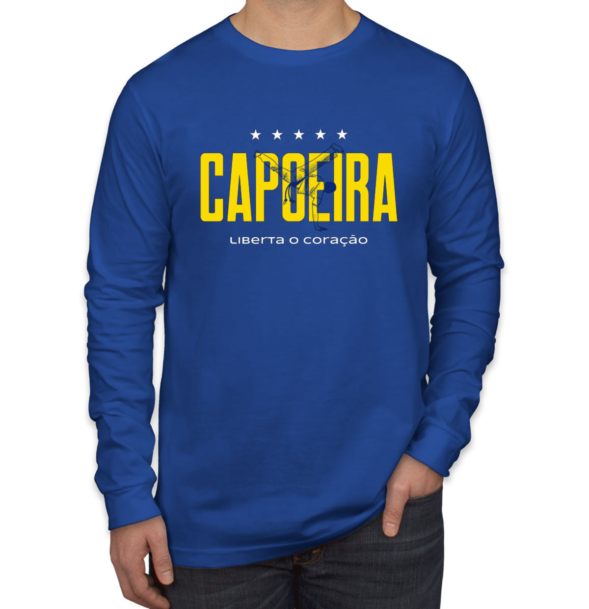 Capoeira Brazilian Martial Art Men's Long Sleeve Shirt