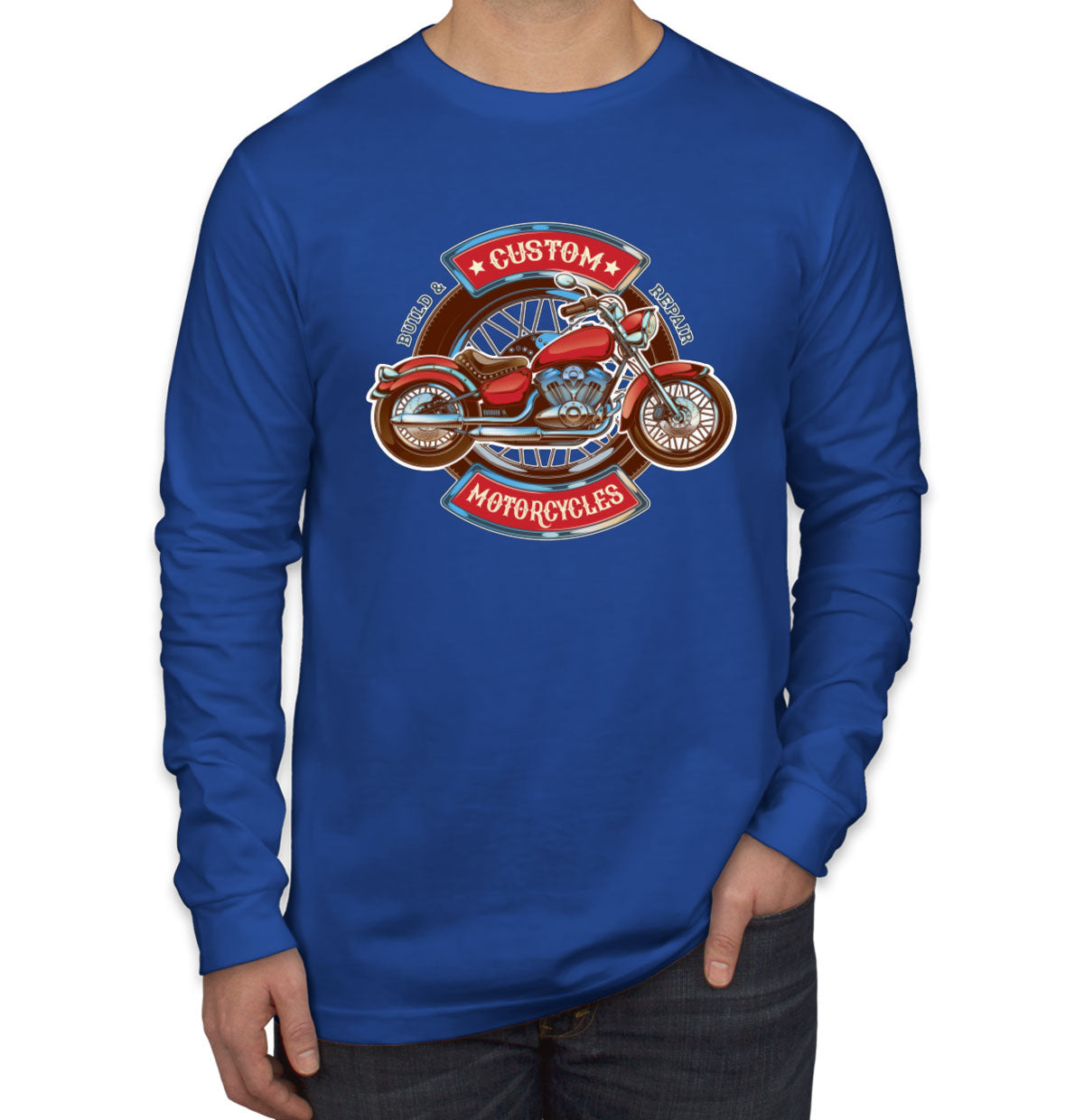 Custom Motorcycles Long Sleeve Shirt