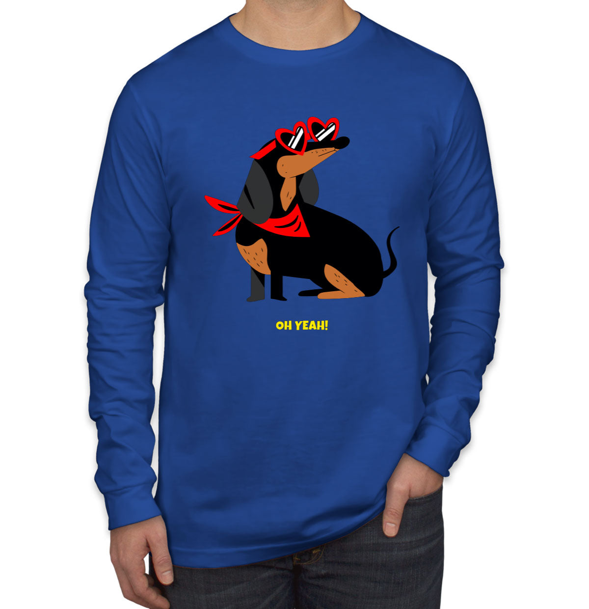 Dachshund Dog Men's Long Sleeve Shirt