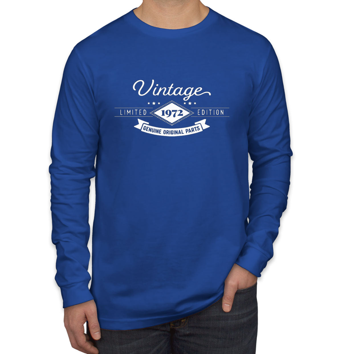 Vintage Limited Edition [Custom Year] Birthday Men's Long Sleeve Shirt