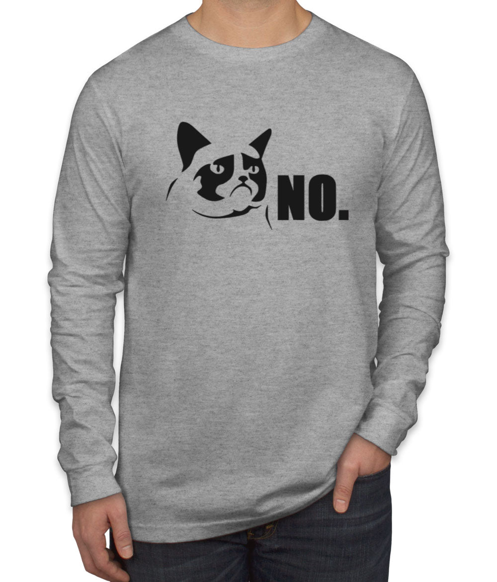 Cat No Men's Long Sleeve Shirt