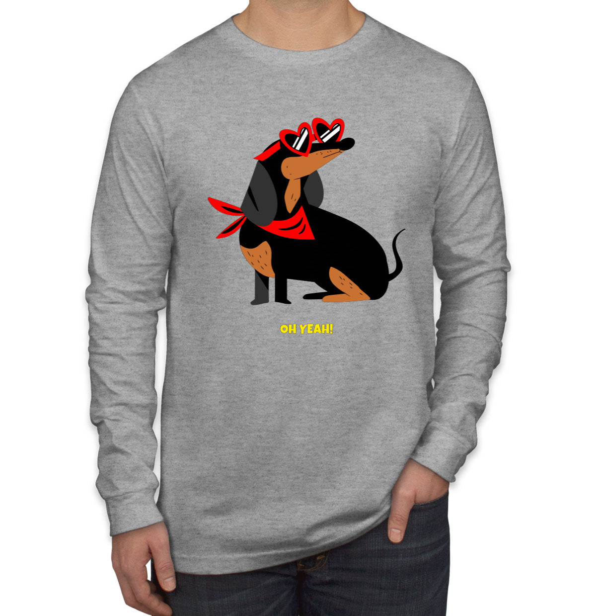 Dachshund Dog Men's Long Sleeve Shirt