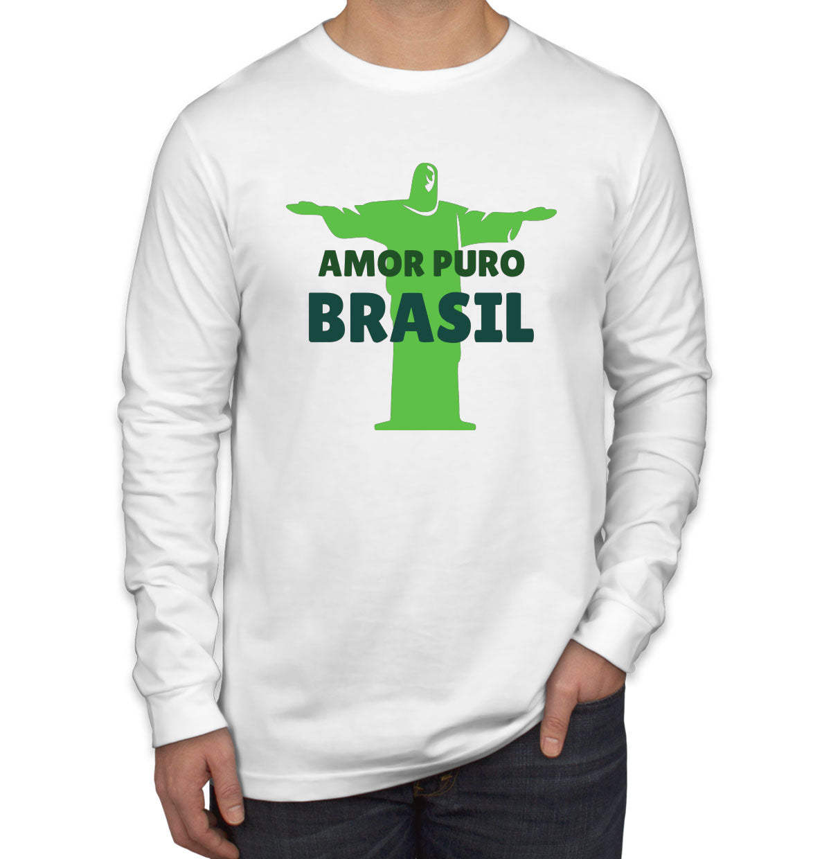 Amor Puro Brasil Men's Long Sleeve Shirt