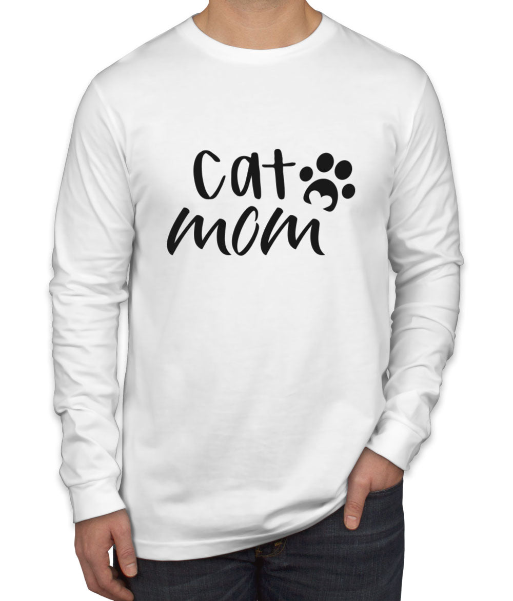 Cat Mom Men's Long Sleeve Shirt