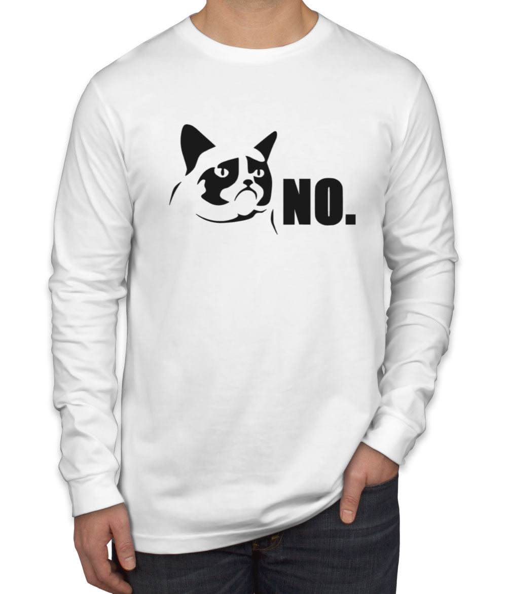 Cat No Men's Long Sleeve Shirt