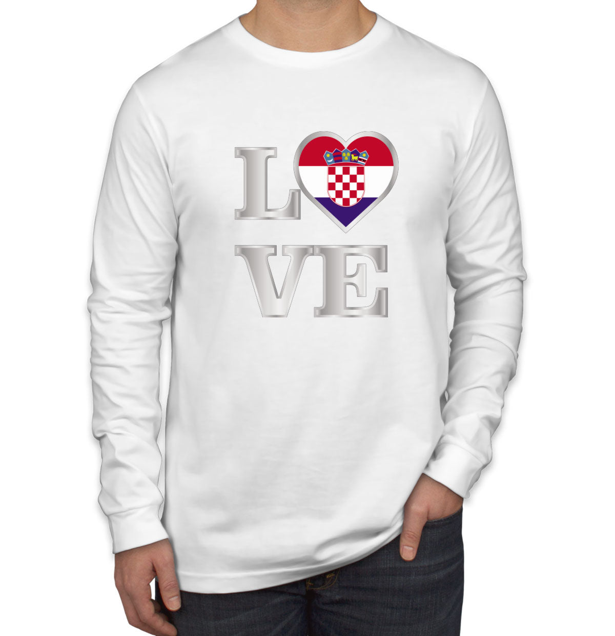 Croatia Love Long Sleeve Shirt