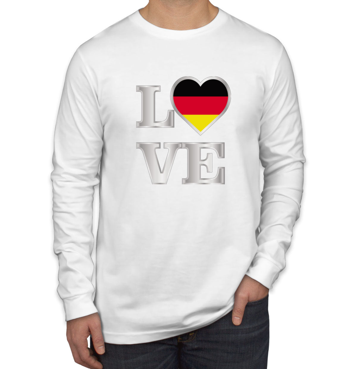 Germany Love Men's Long Sleeve Shirt