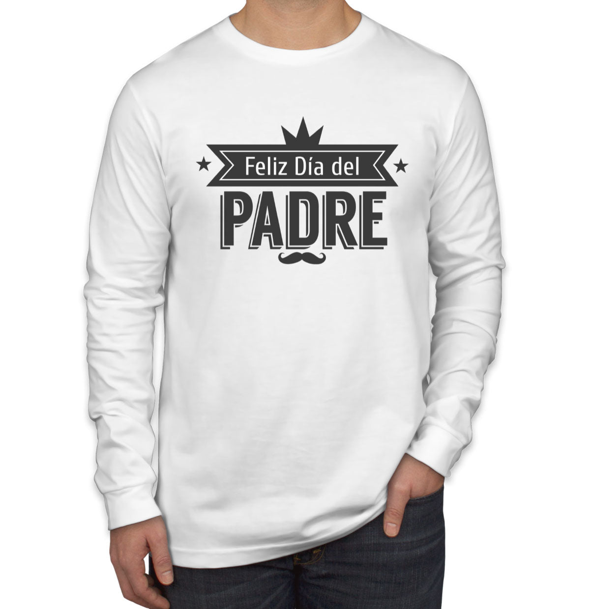 Feliz Dia Del Padre Men's Long Sleeve Shirt