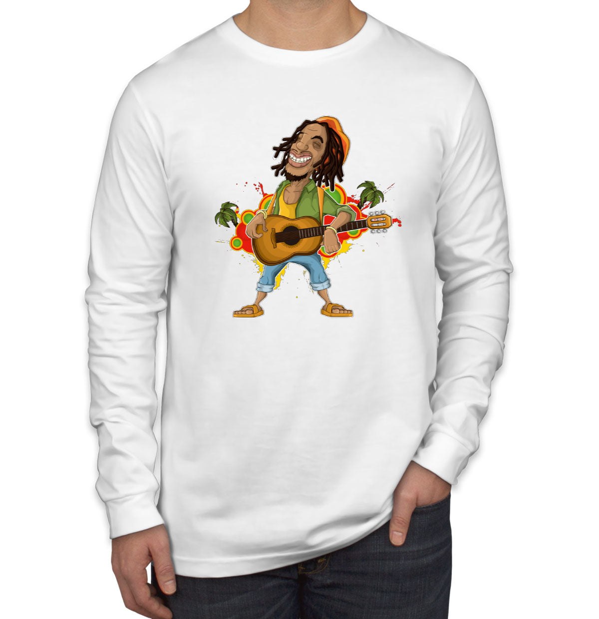 Rasta Reggae Rastafarian Long Sleeve Shirt