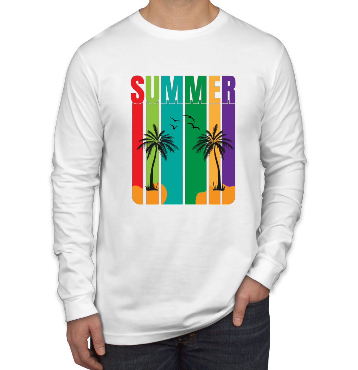 Retro Summer Long Sleeve Shirt