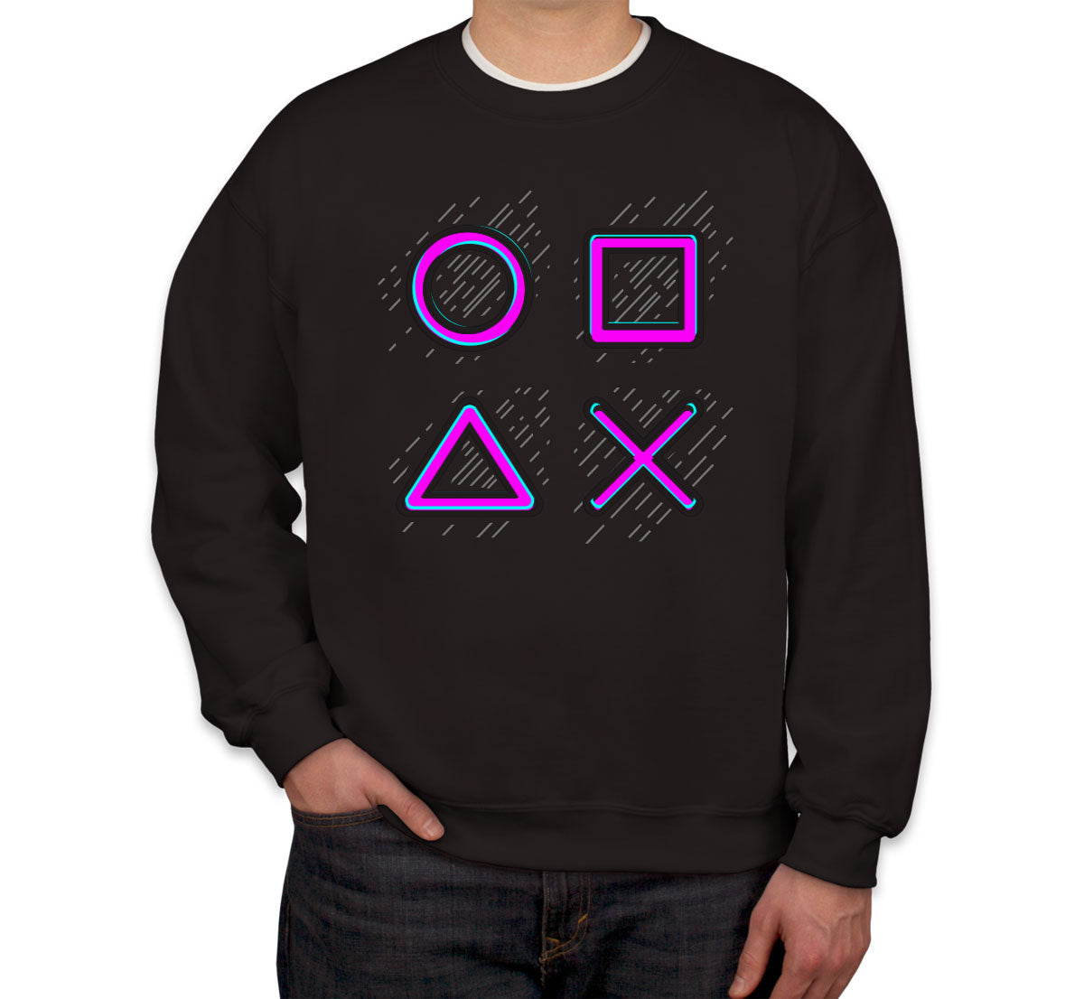 Game Controller Buttons Gaming Unisex Sweatshirt