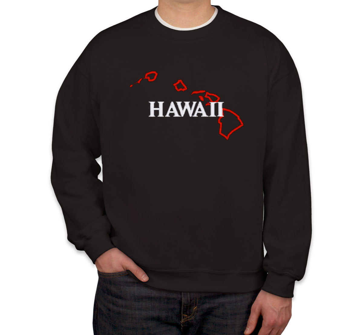 Hawaii Embroidered Unisex Sweatshirt