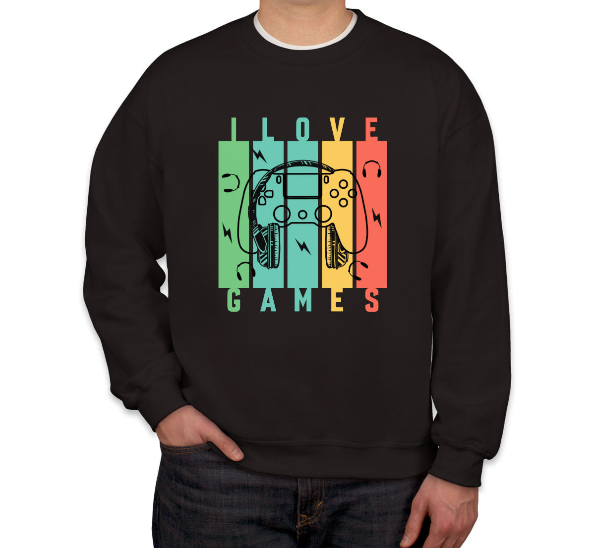 I Love Games Unisex Sweatshirt