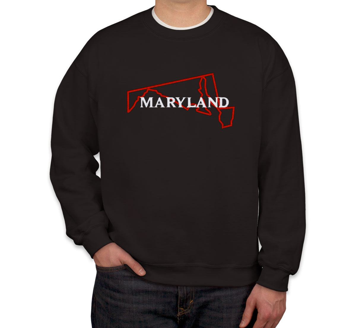 Maryland Embroidered Unisex Sweatshirt