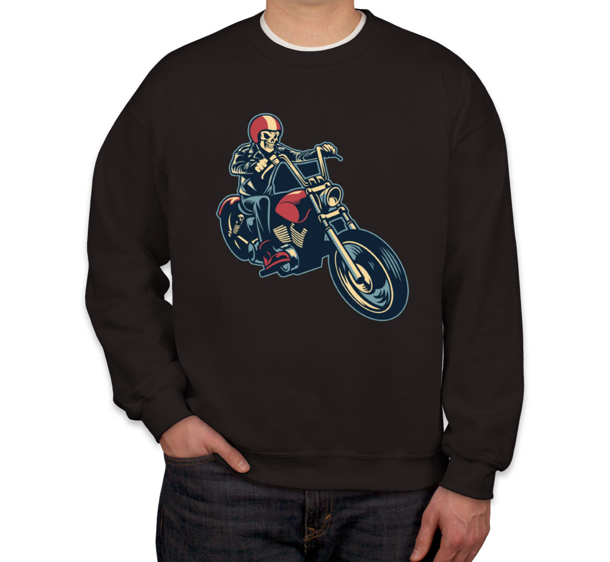 Skull Motorcycle Moto Skull Unisex Sweatshirt