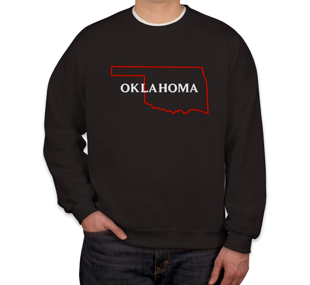 Oklahoma Embroidered Unisex Sweatshirt