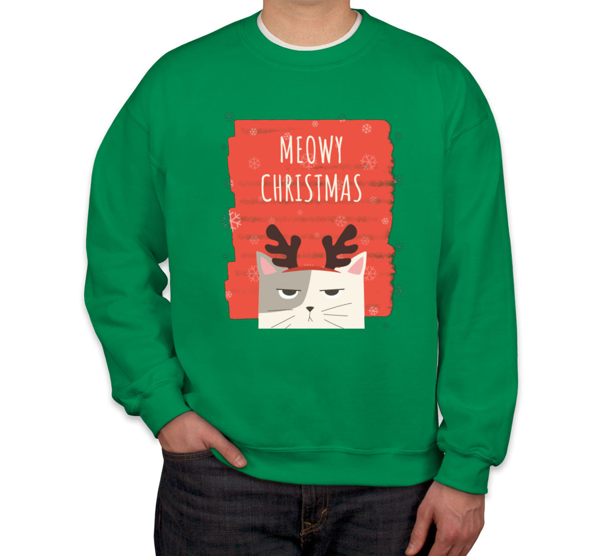 Meowy Christmas Cat Christmas Unisex Sweatshirt