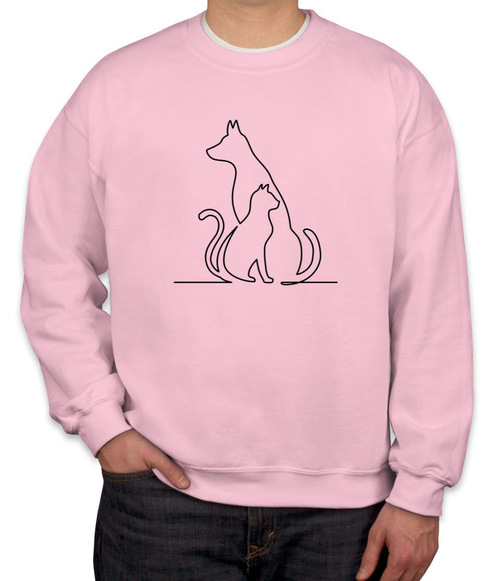 Dog And Cat Unisex Sweatshirt