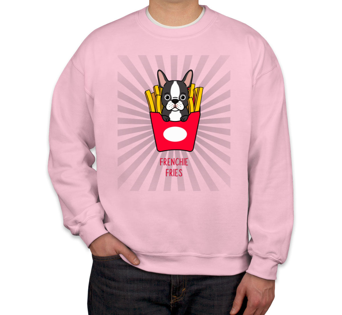 Frenchie Fries Cute Dog French Bulldog Puppy Unisex Sweatshirt