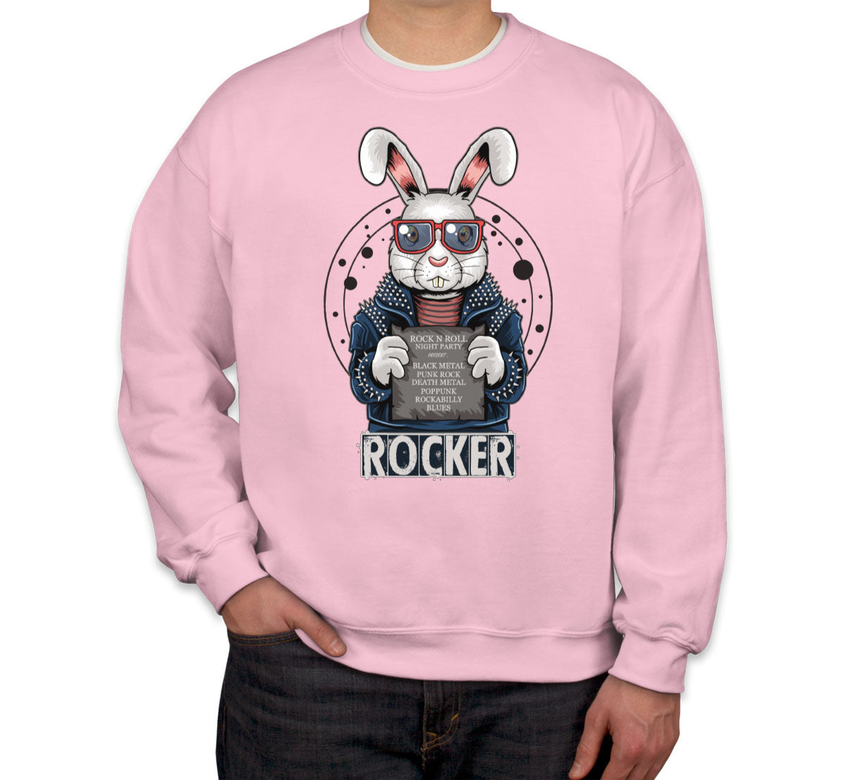 Rocker Rabbit Unisex Sweatshirt