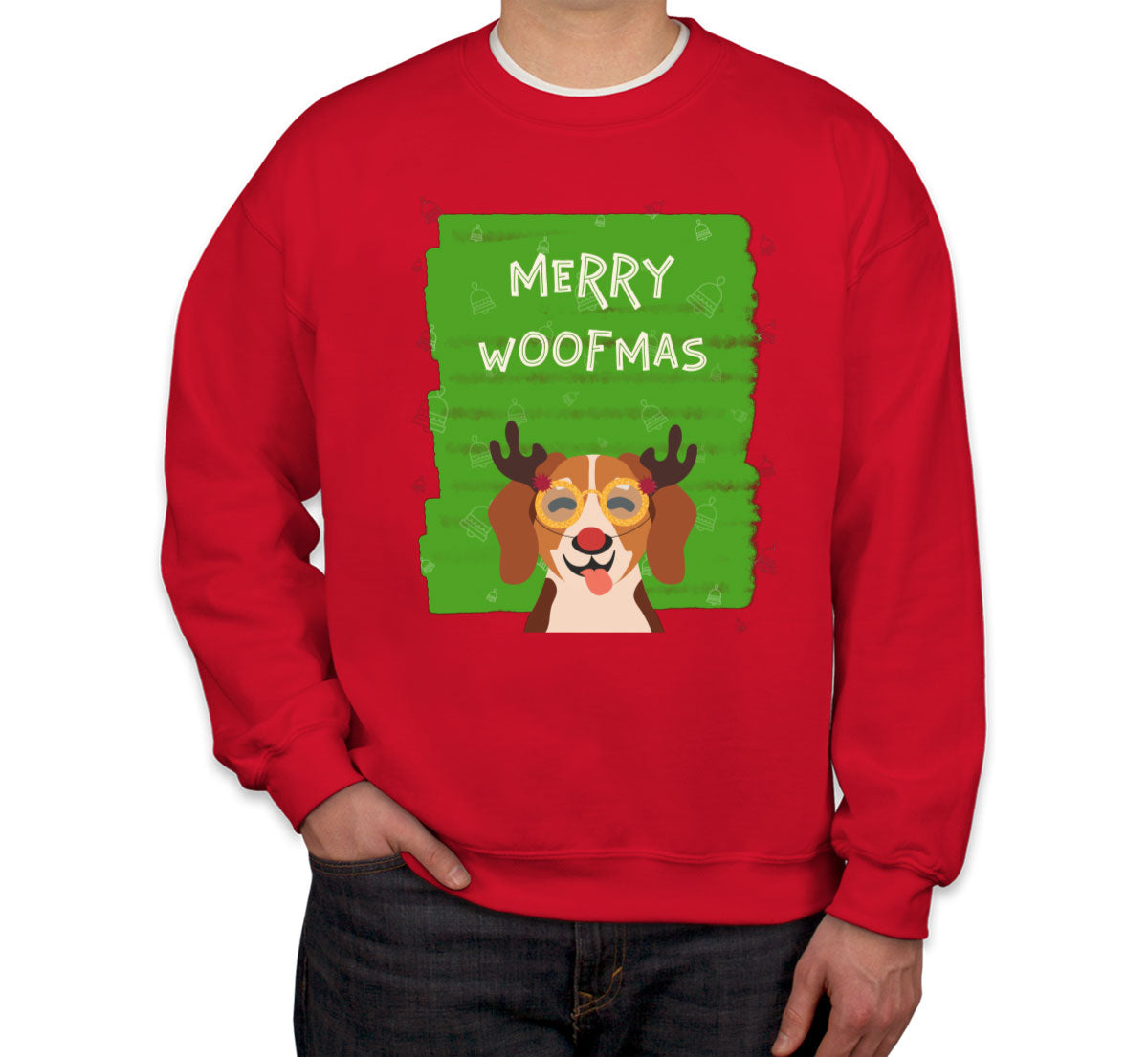 Merry Woofmas Dog Christmas Unisex Sweatshirt