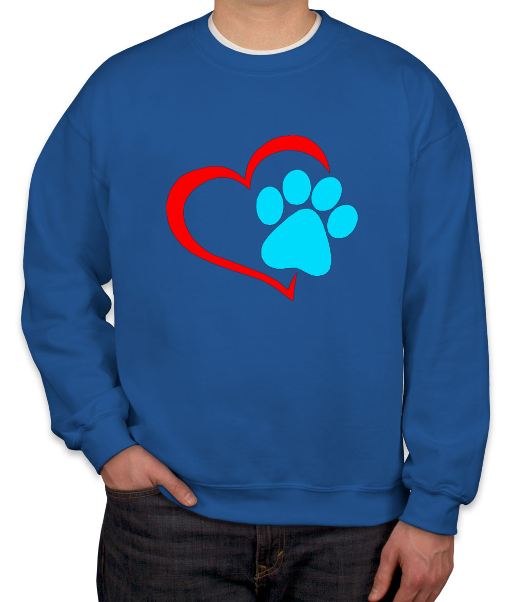 Dog Paw Print Unisex Sweatshirt