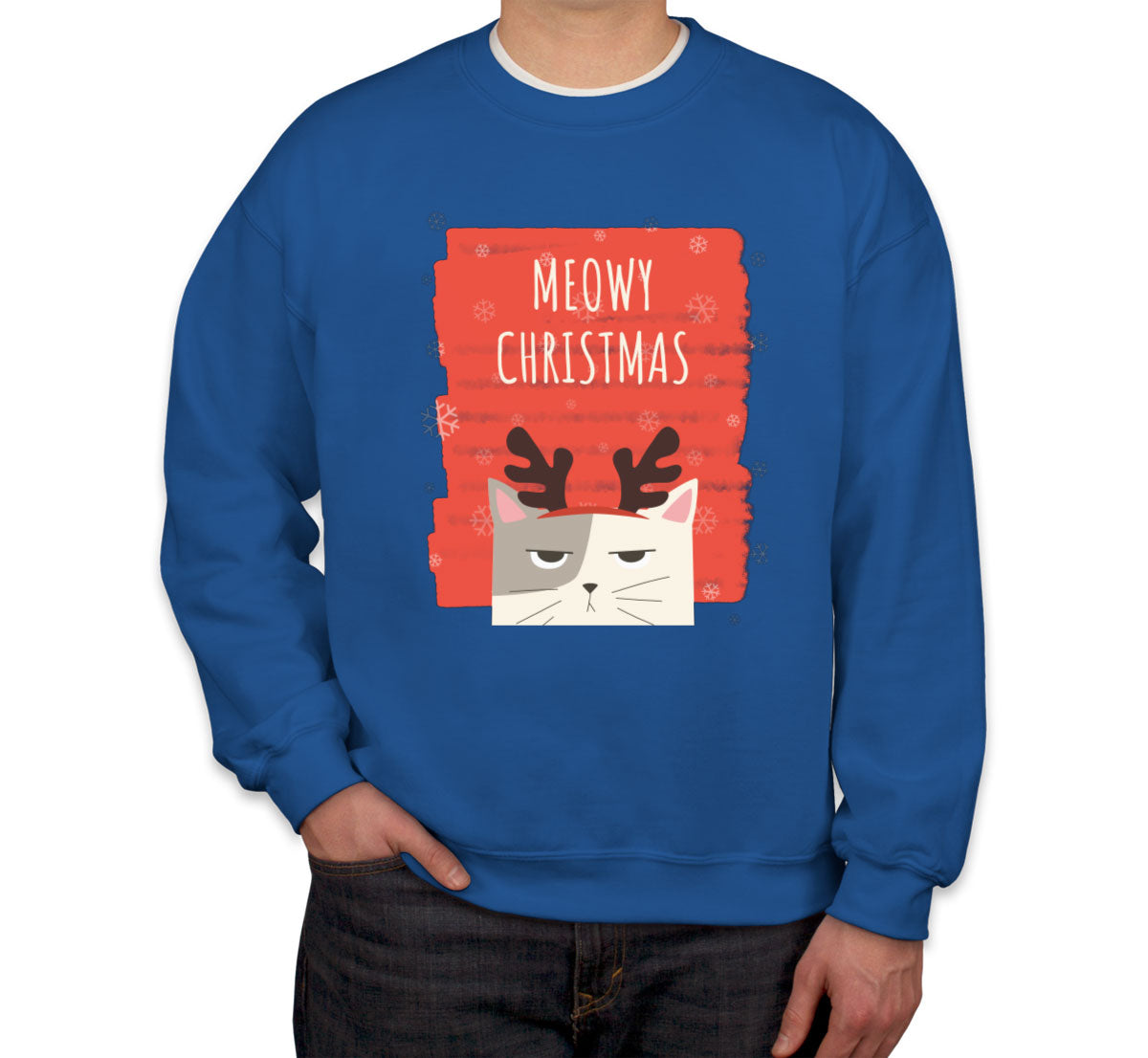 Meowy Christmas Cat Christmas Unisex Sweatshirt