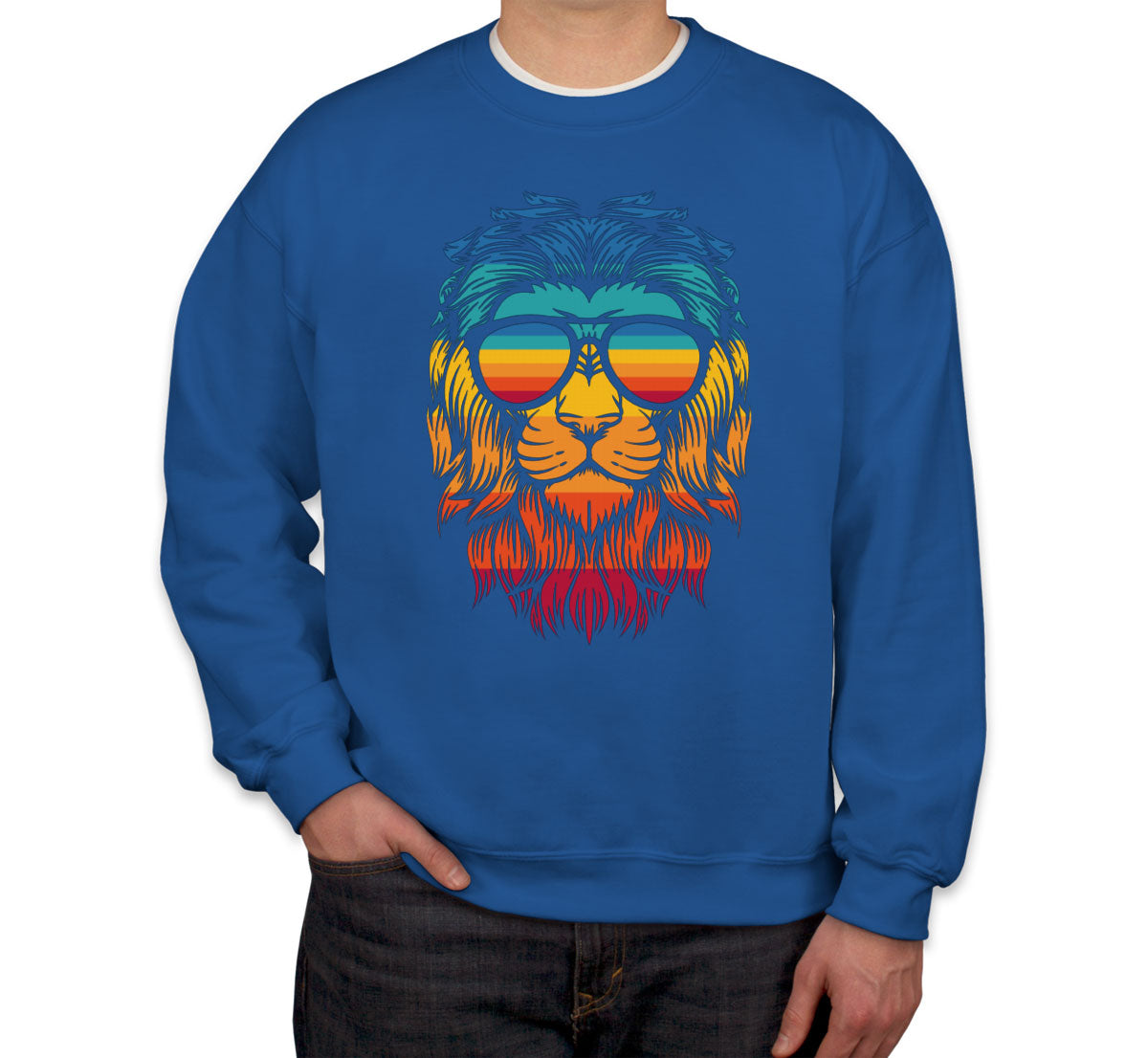 Retro Lion Head Unisex Sweatshirt