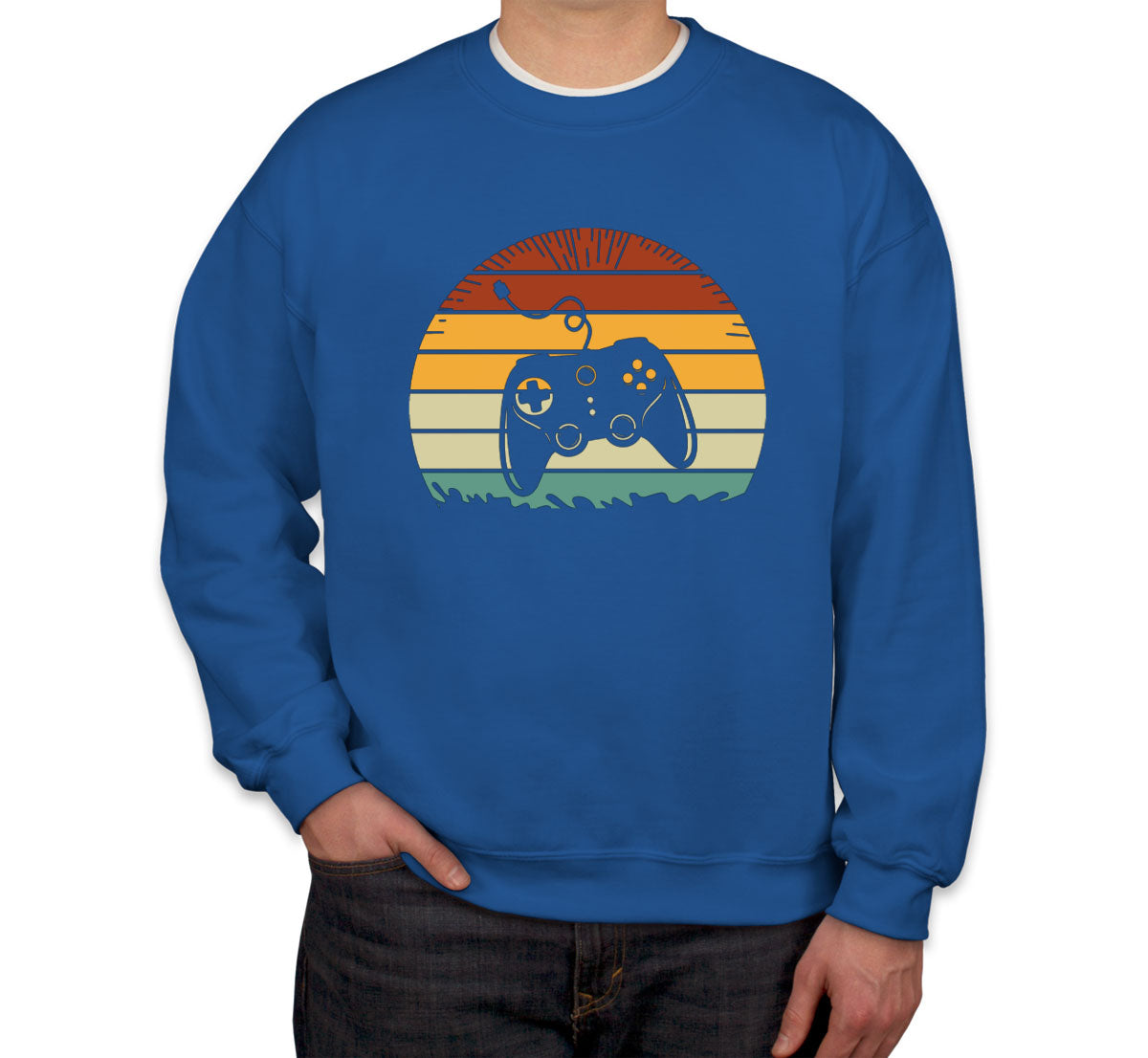 Retro Sunset Gaming Unisex Sweatshirt