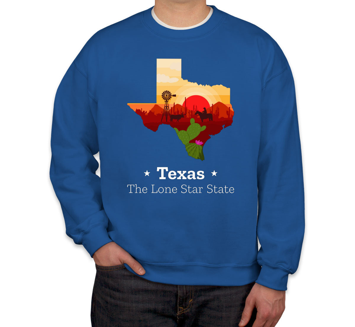 Texas The Lone Star State Unisex Sweatshirt