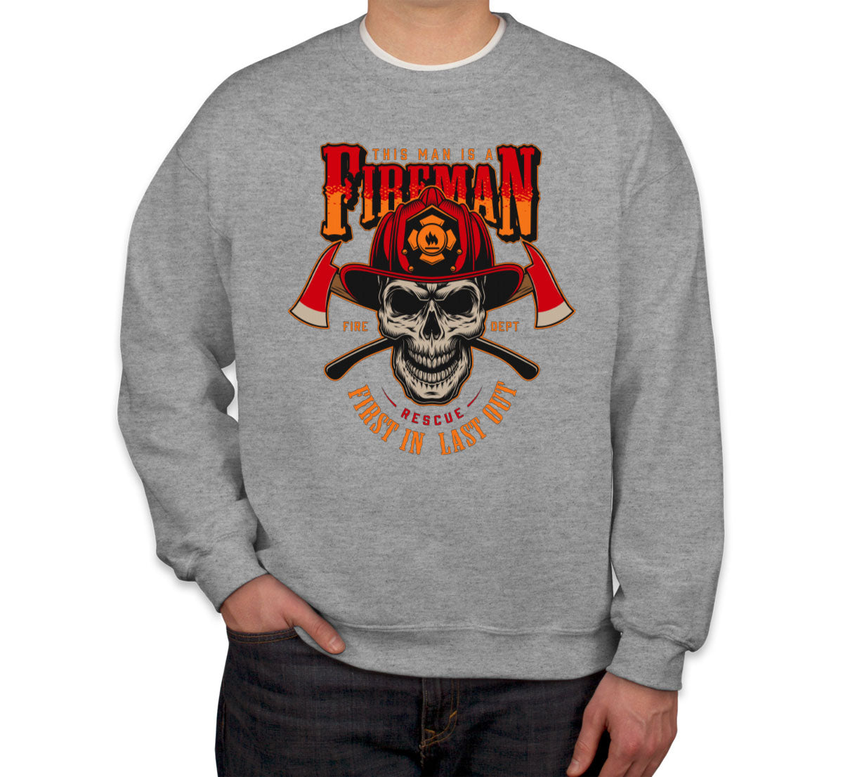 Fireman Skull Unisex Sweatshirt