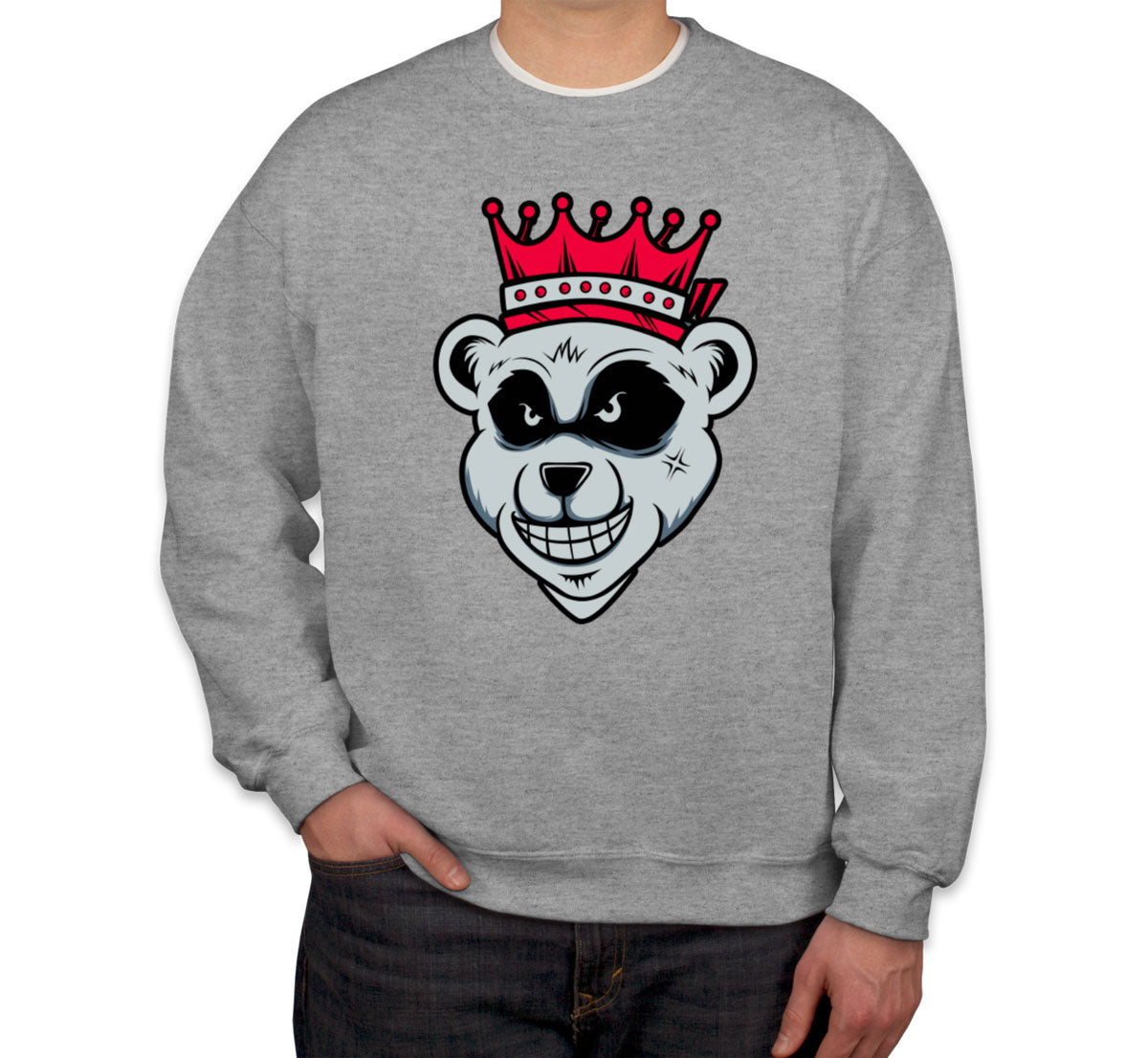 King Bear With Crown Unisex Sweatshirt