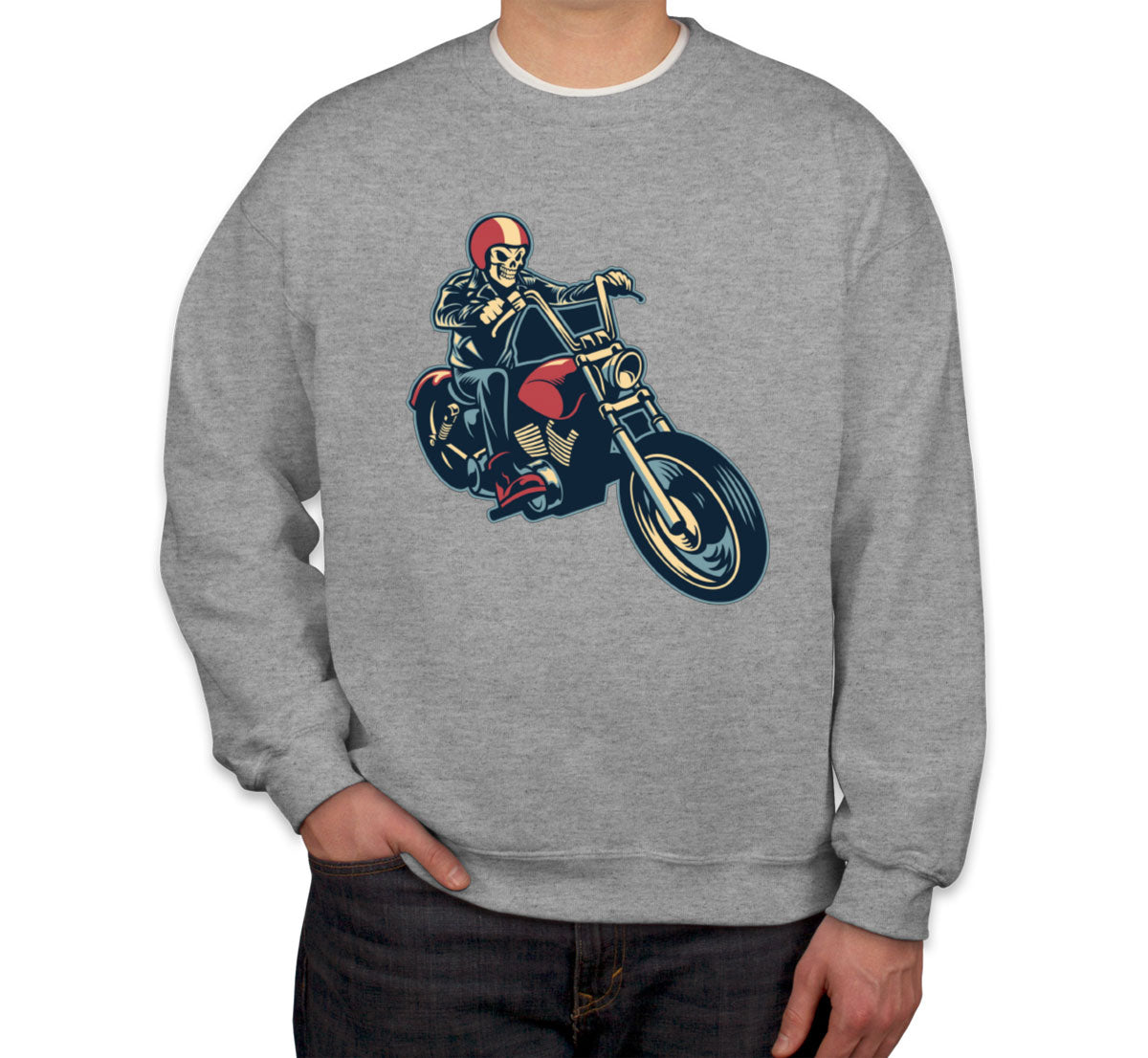 Skull Motorcycle Moto Skull Unisex Sweatshirt