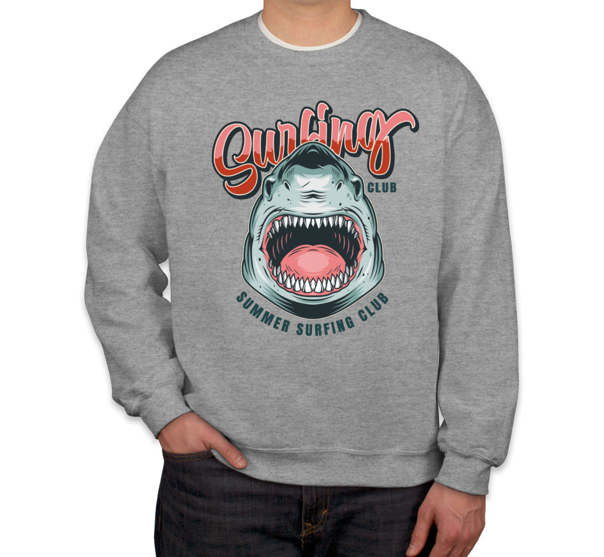 Surfing Club Shark Unisex Sweatshirt